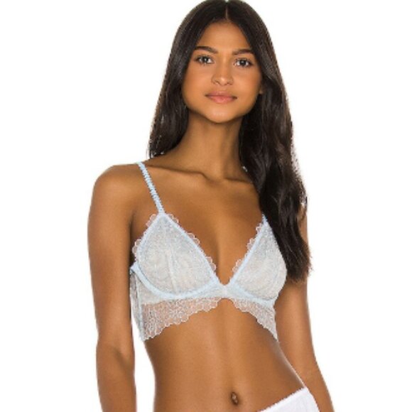 Free People Lucia Underwire Bra Blue Hydrangea 34A - Picture 9 of 9